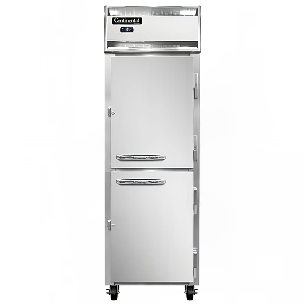 Continental 1FSNSAHD 26" One Section Reach In Freezer, (2) Right Hinge Solid Doors, 115v