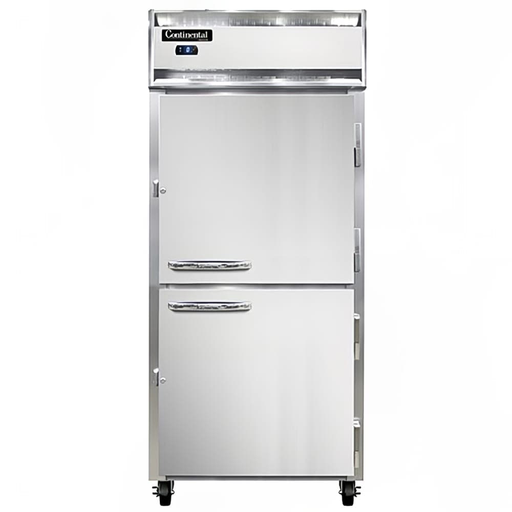 Continental 1FXSNSAHD 36 1/4" One Section Reach In Freezer, (2) Right Hinge Solid Doors, 115v
