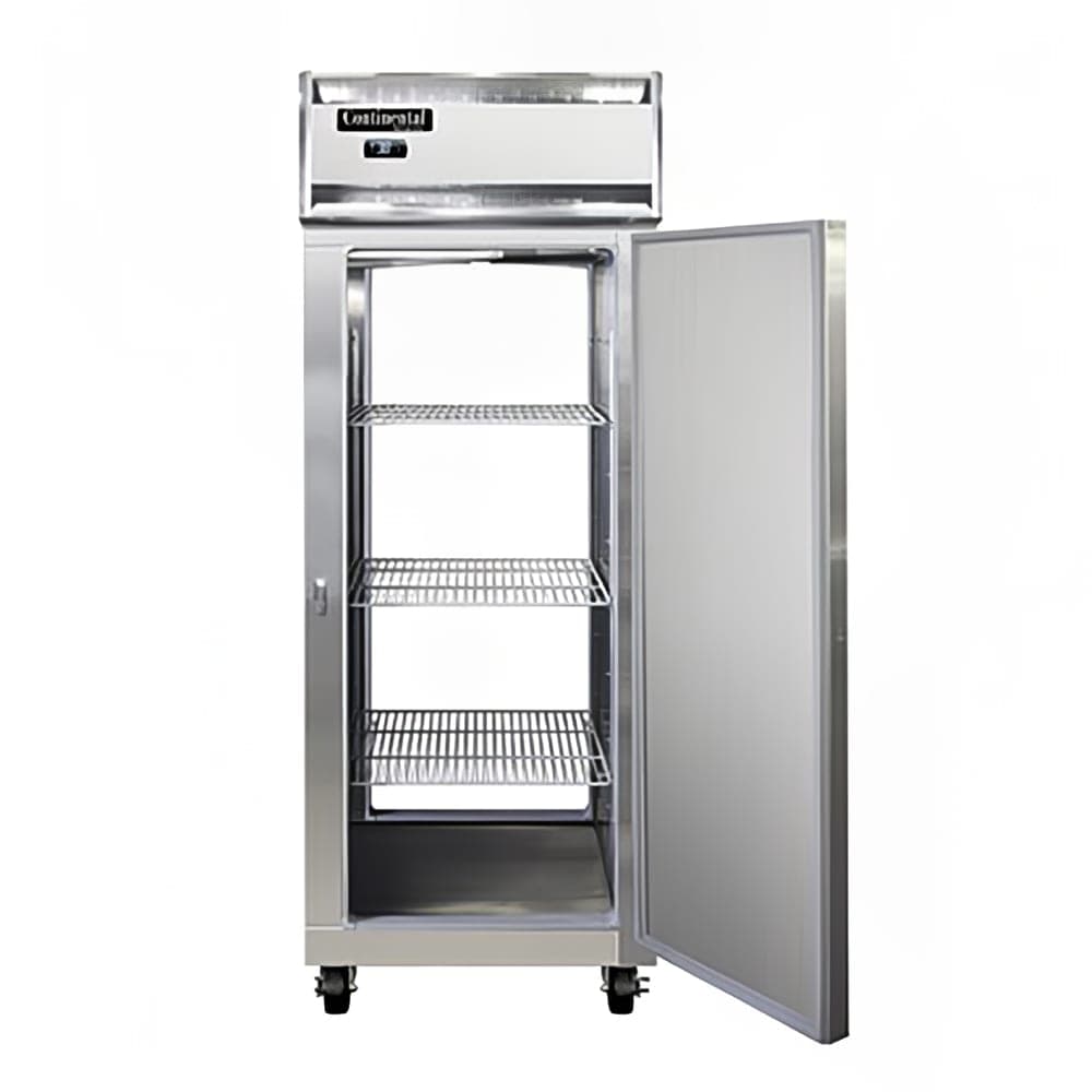 Continental 1RENSAPT 28 1/2" One Section Pass Thru Refrigerator, (2) Right Hinge Solid Doors, 115v