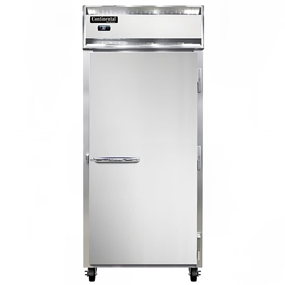 Continental 1RXNSA 36 1/4" One Section Reach In Refrigerator, (1) Right Hinge Solid Door, Top Compressor, 115v