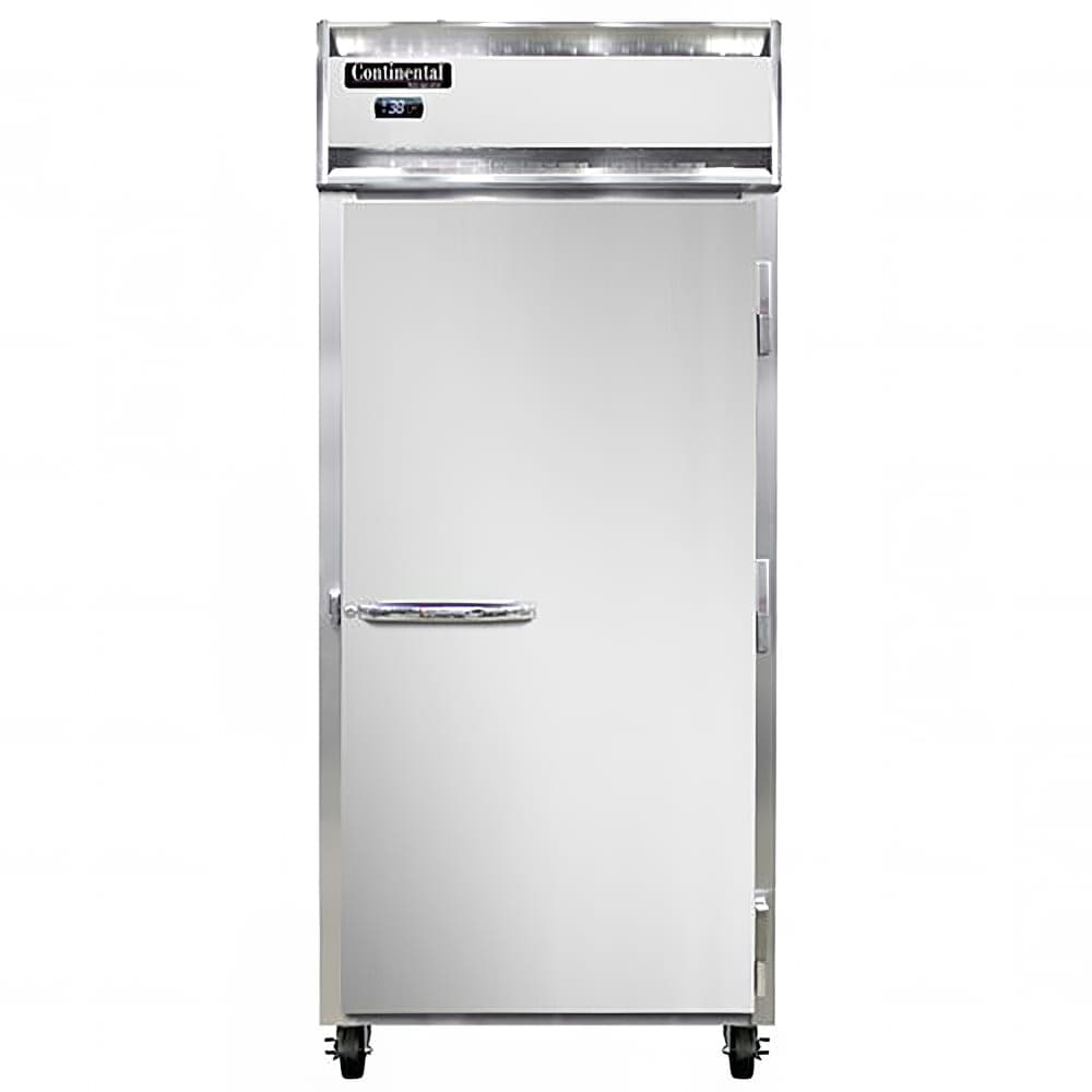 Continental 1RXNSS 36 1/4" One Section Reach In Refrigerator, (1) Right Hinge Solid Door, Top Compressor, 115v