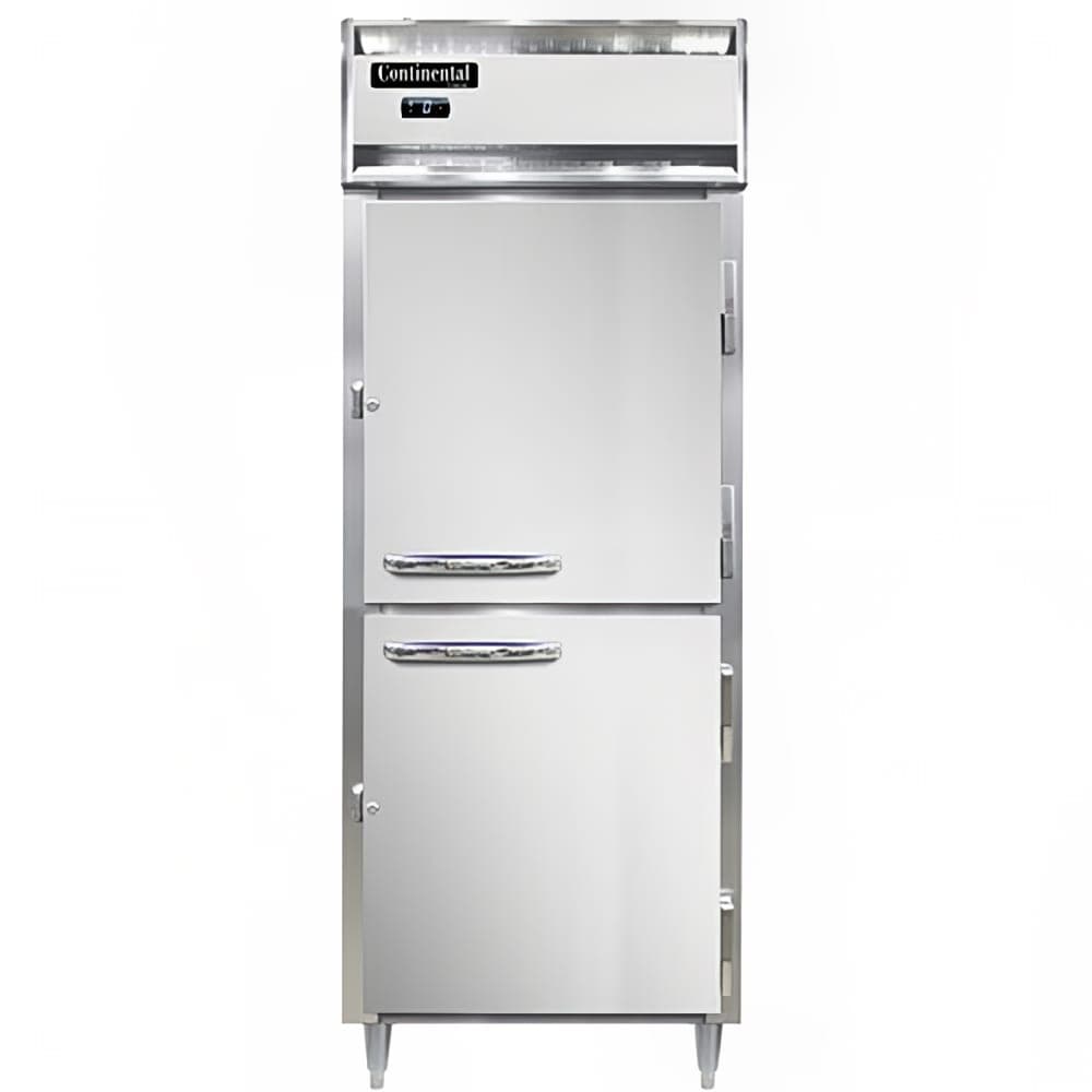 Continental D1FENHD 28 1/2" Designer Line One Section Reach In Freezer, (2) Right Hinge Solid Doors, 115v
