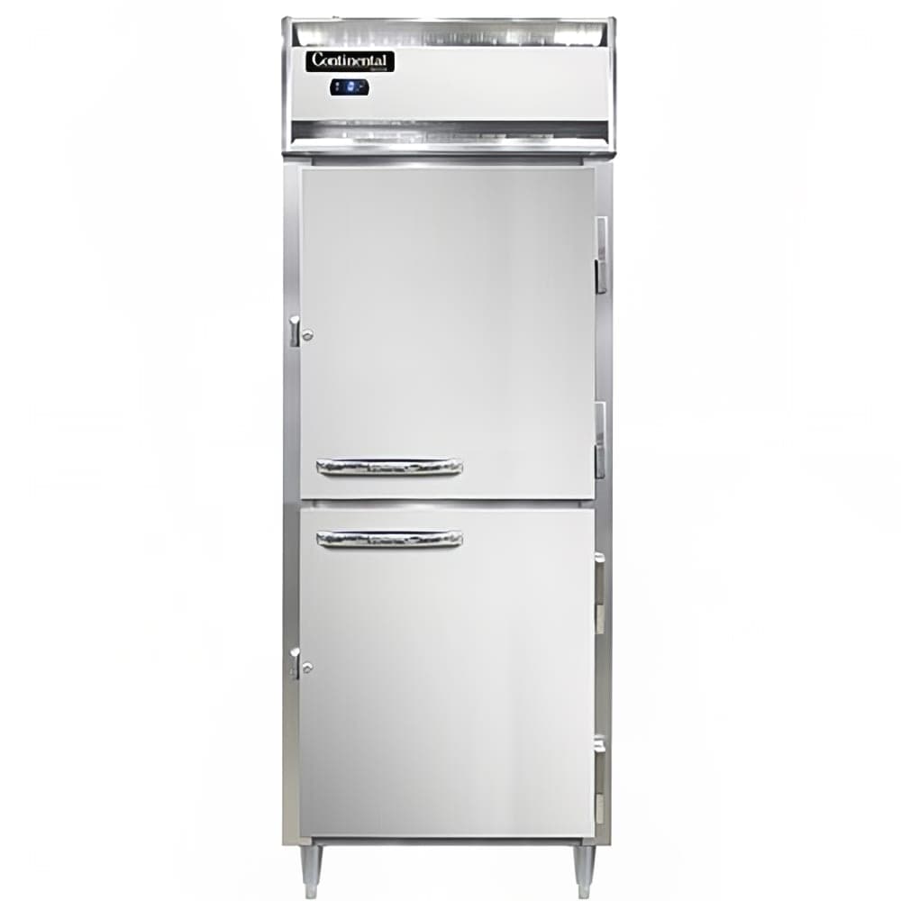 Continental D1FESNSAHD 28 1/2" Designer Line One Section Reach In Freezer, (2) Right Hinge Solid Doors, 115v