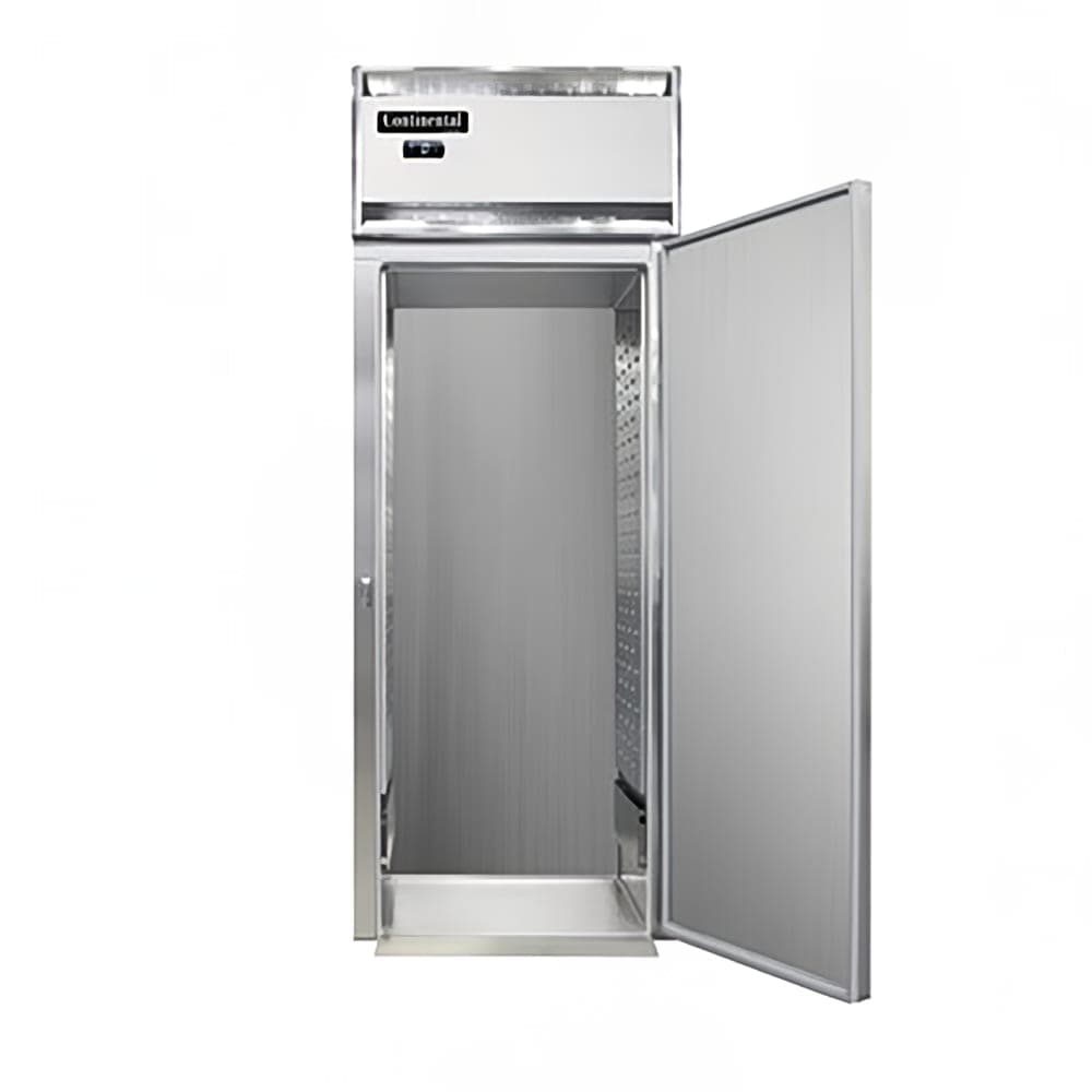 Continental D1FINSS 35 1/4" Designer Line One Section Roll In Freezer, (1) Right Hinge Solid Door, 115/208-230v