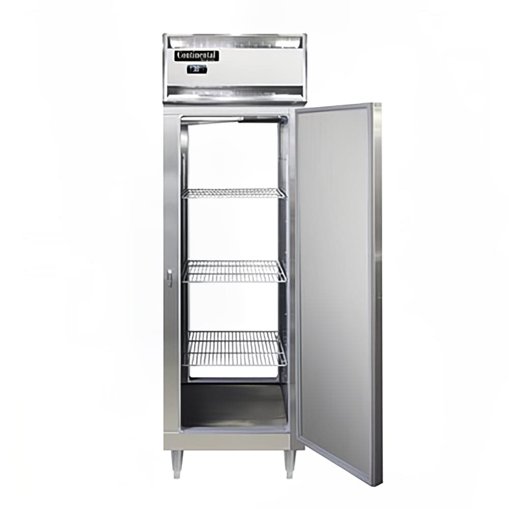 Continental D1FNSAPT 26" Designer Line One Section Pass Thru Freezer, (2) Right Hinge Solid Doors, 115v