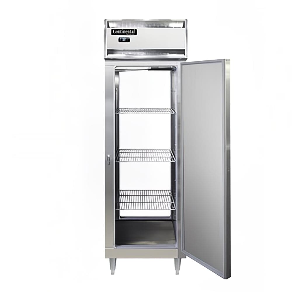 Continental D1FNSSPT 26" Designer Line One Section Pass Thru Freezer, (2) Right Hinge Solid Doors, 115v