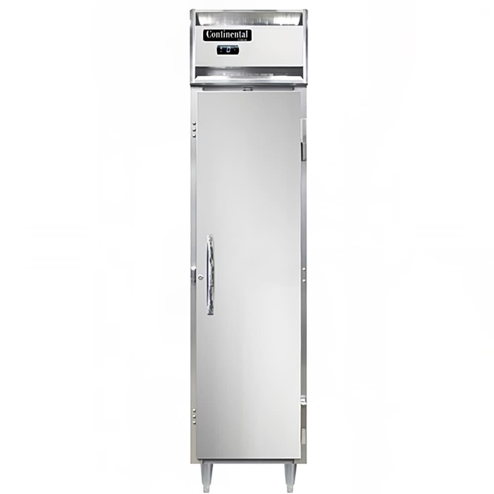 Continental D1FSENSS 17 3/4" Designer Slim Line One Section Reach In Freezer, (1) Right Hinge Solid Door, 115v