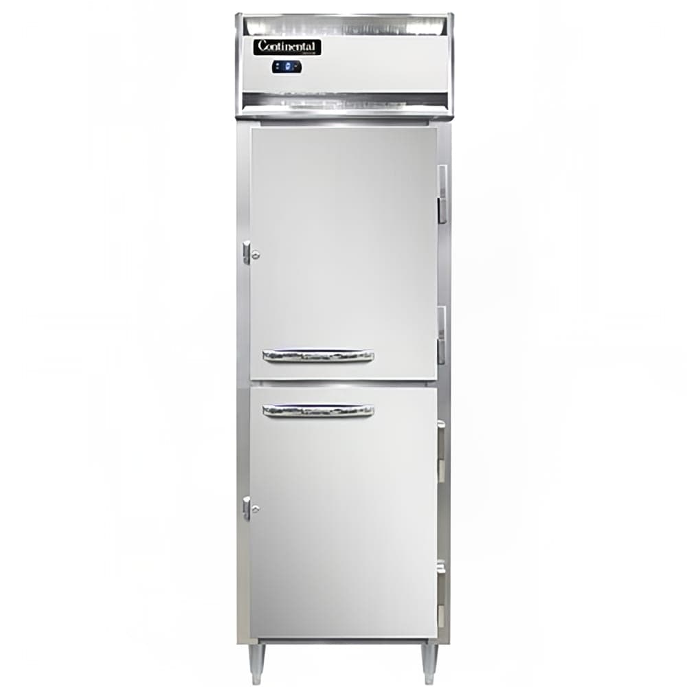 Continental D1FSNSAHD 26" Designer Line One Section Reach In Freezer, (2) Right Hinge Solid Doors, 115v