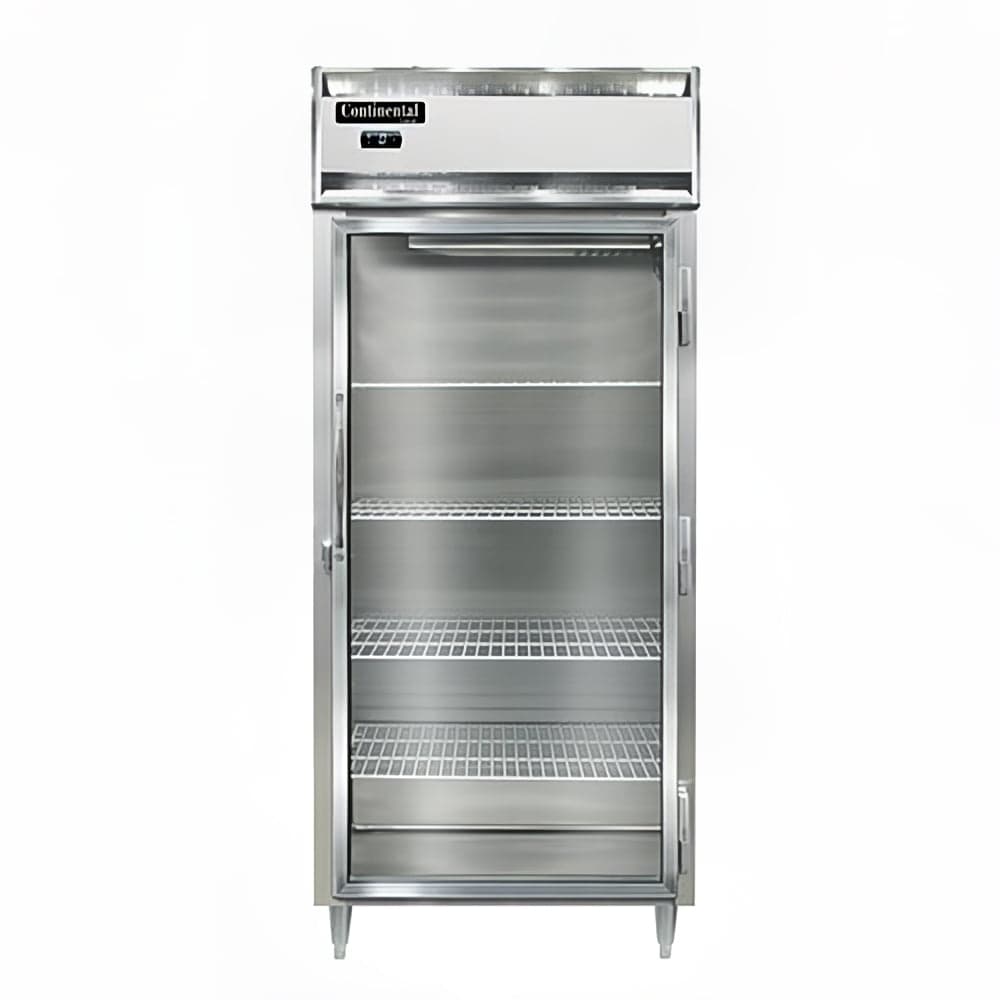 Continental D1FXNSAGD 36 1/4" Designer Line One Section Reach In Freezer, (1) Right Hinge Glass Door, 115v