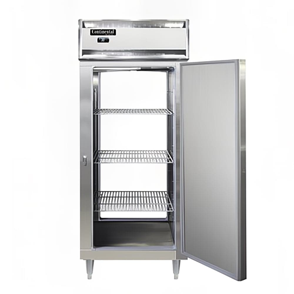 Continental D1FXNSSPT 36 1/4" Designer Line One Section Pass Thru Freezer, (2) Right Hinge Solid Doors, 115v