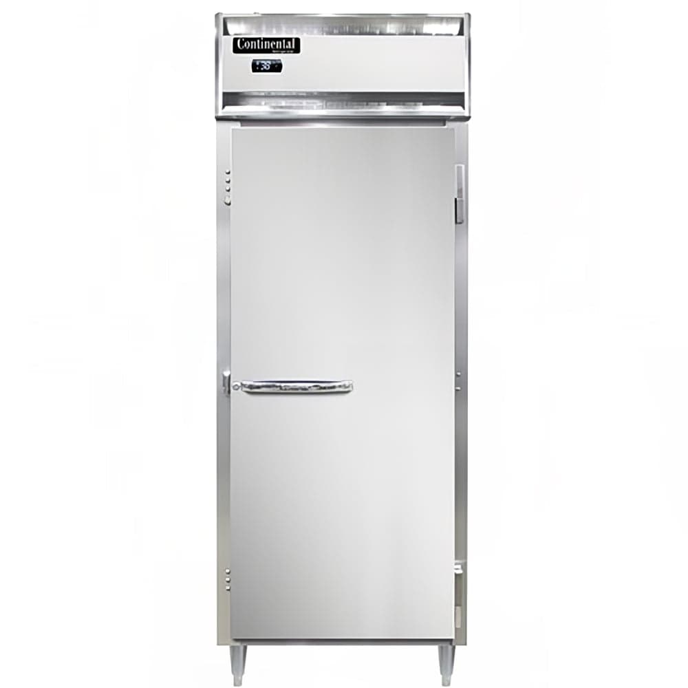 Continental D1RENSS 28 1/2" One Section Reach In Refrigerator, (1) Right Hinge Solid Door, Top Compressor, 115v