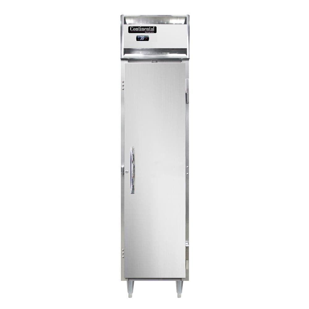 Continental D1RSEN 17 3/4" One Section Reach In Refrigerator, (1) Right Hinge Solid Door, Top Compressor, 115v