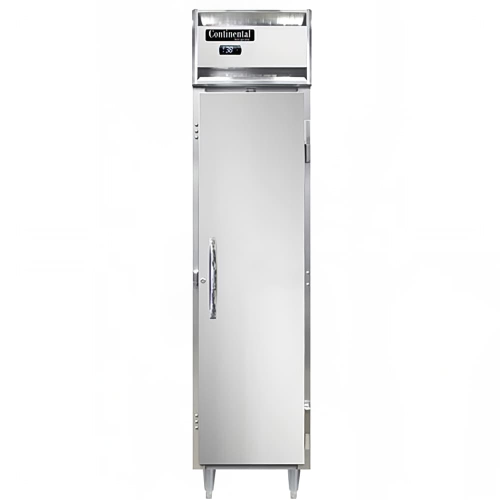 Continental D1RSENSA 17 3/4" One Section Reach In Refrigerator, (1) Right Hinge Solid Door, Top Compressor, 115v