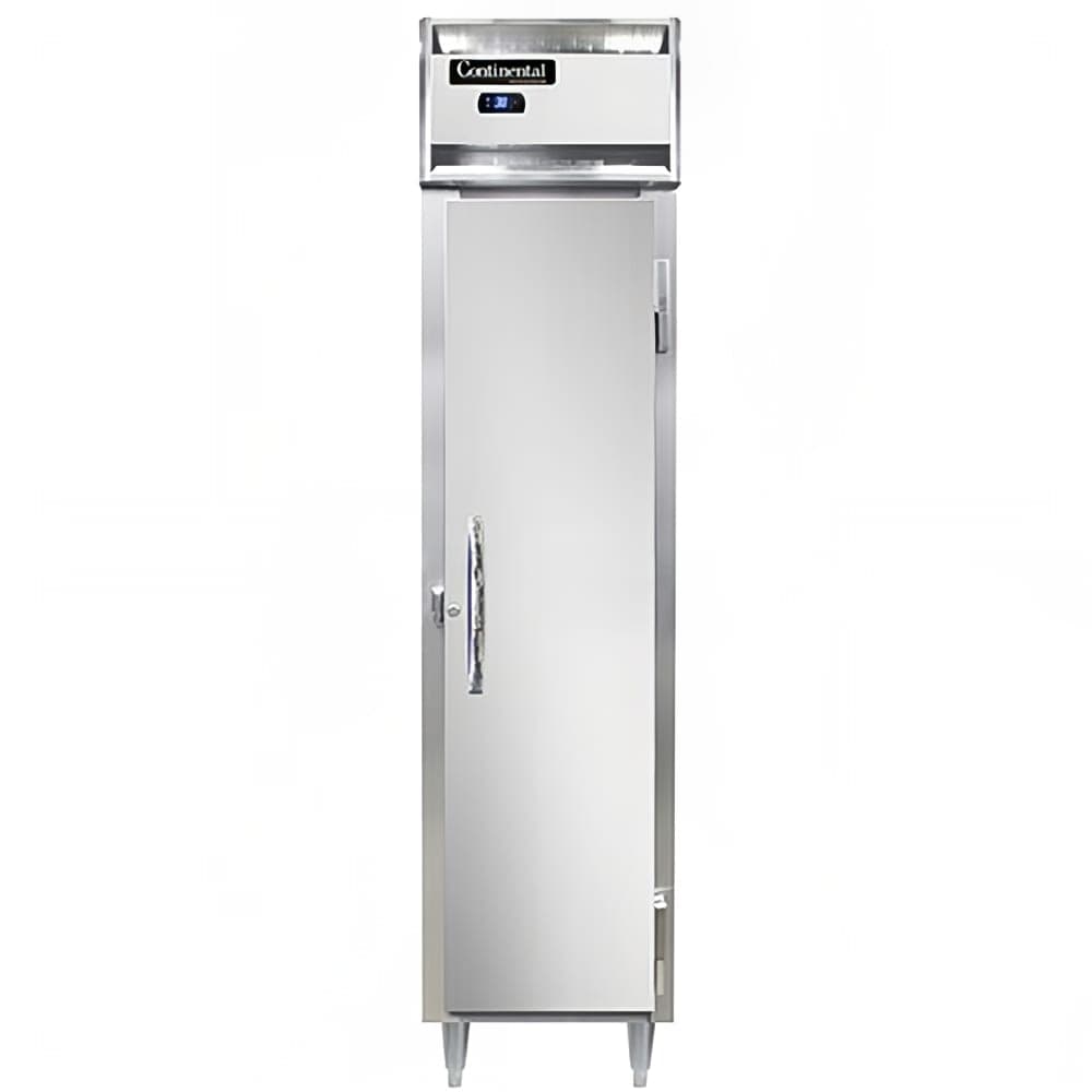Continental D1RSESNSA 17 3/4" One Section Reach In Refrigerator, (1) Right Hinge Solid Door, Top Compressor, 115v