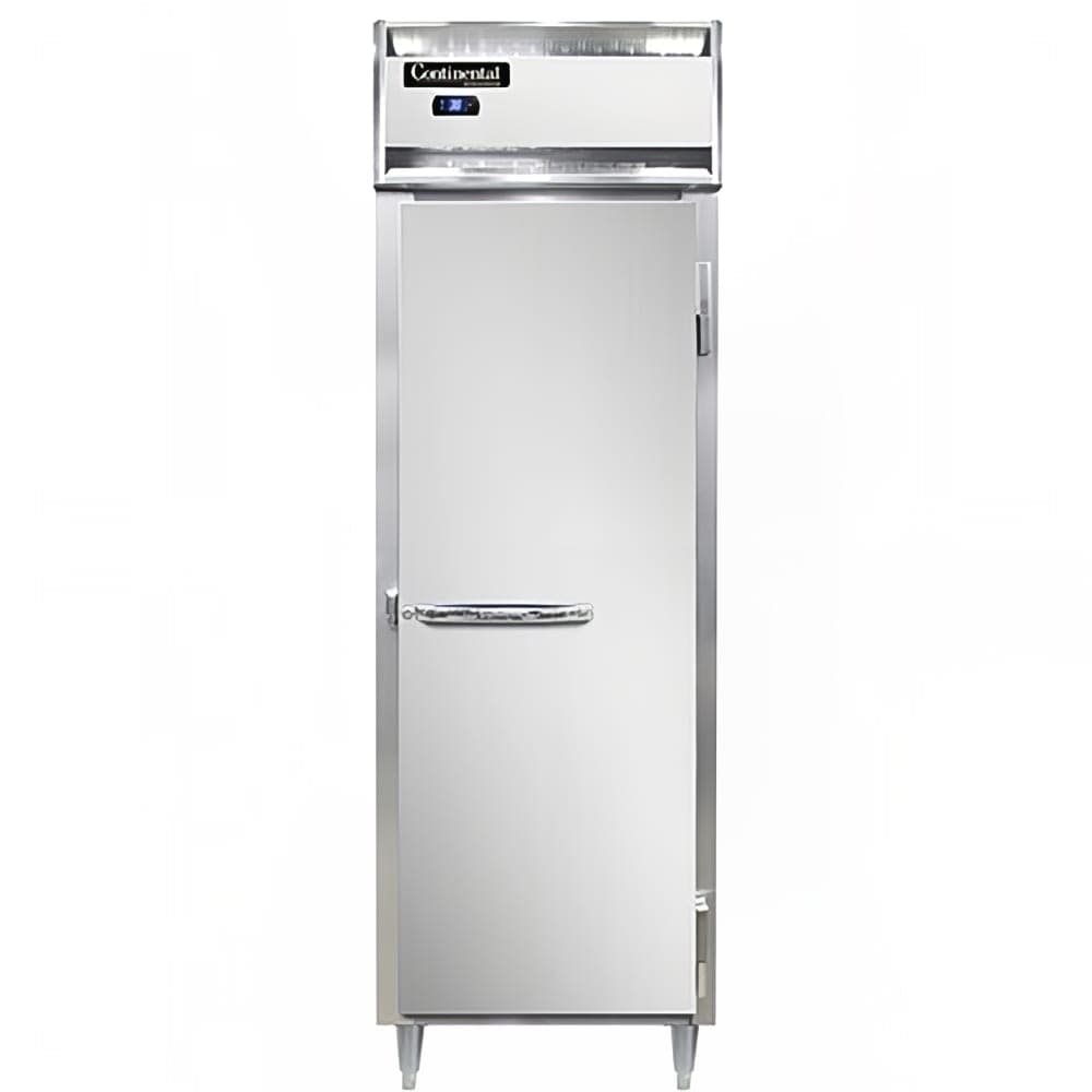 Continental D1RSNSS 26" One Section Reach In Refrigerator, (1) Right Hinge Solid Door, Top Compressor, 115v
