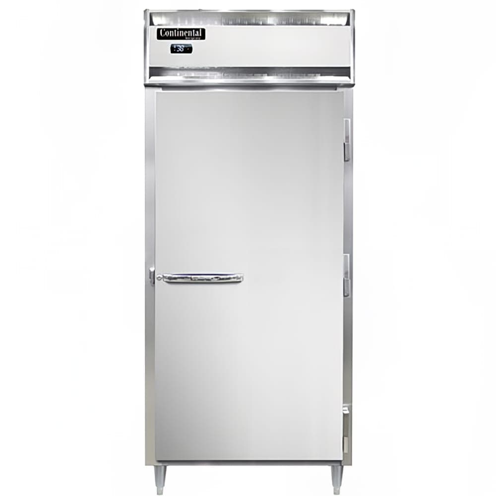 Continental D1RXNSA 36 1/4" One Section Reach In Refrigerator, (1) Right Hinge Solid Door, Top Compressor, 115v