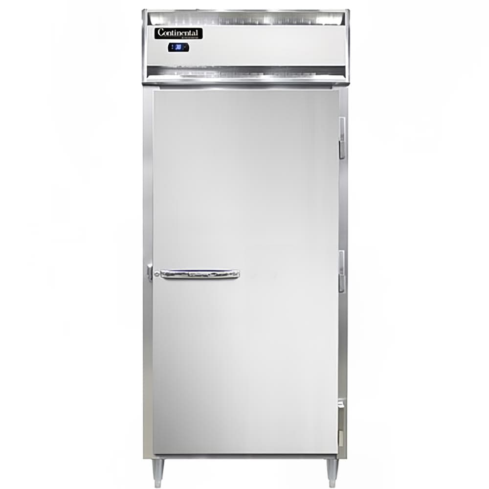 Continental D1RXSN 36 1/4" One Section Reach In Refrigerator, (1) Right Hinge Solid Door, Top Compressor, 115v