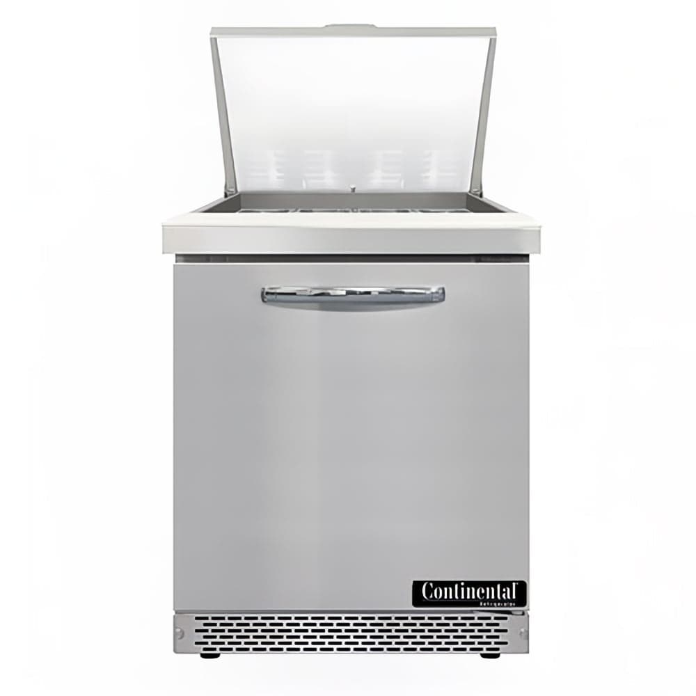 Continental D27N12M-FB 27" Designer Line Sandwich/Salad Prep Table w/ Refrigerated Base, 115v