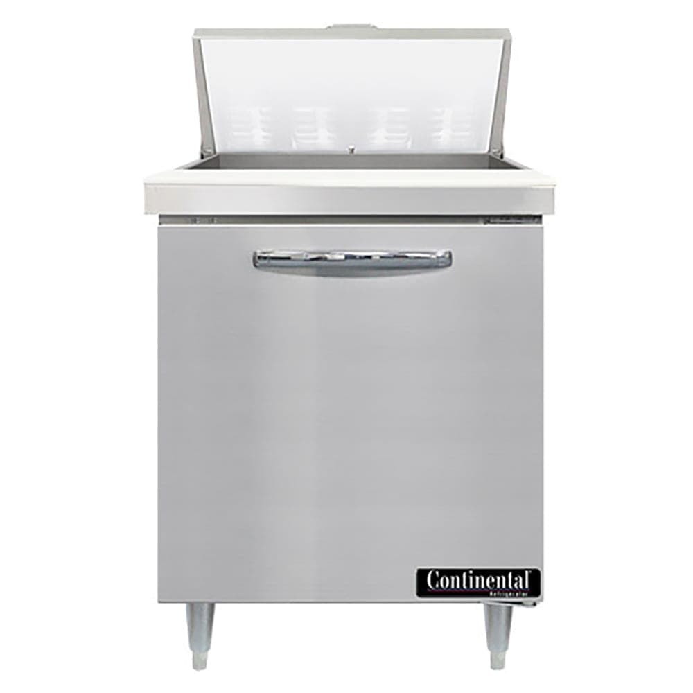 Continental D27N8 27" Designer Line Sandwich/Salad Prep Table w/ Refrigerated Base, 115v