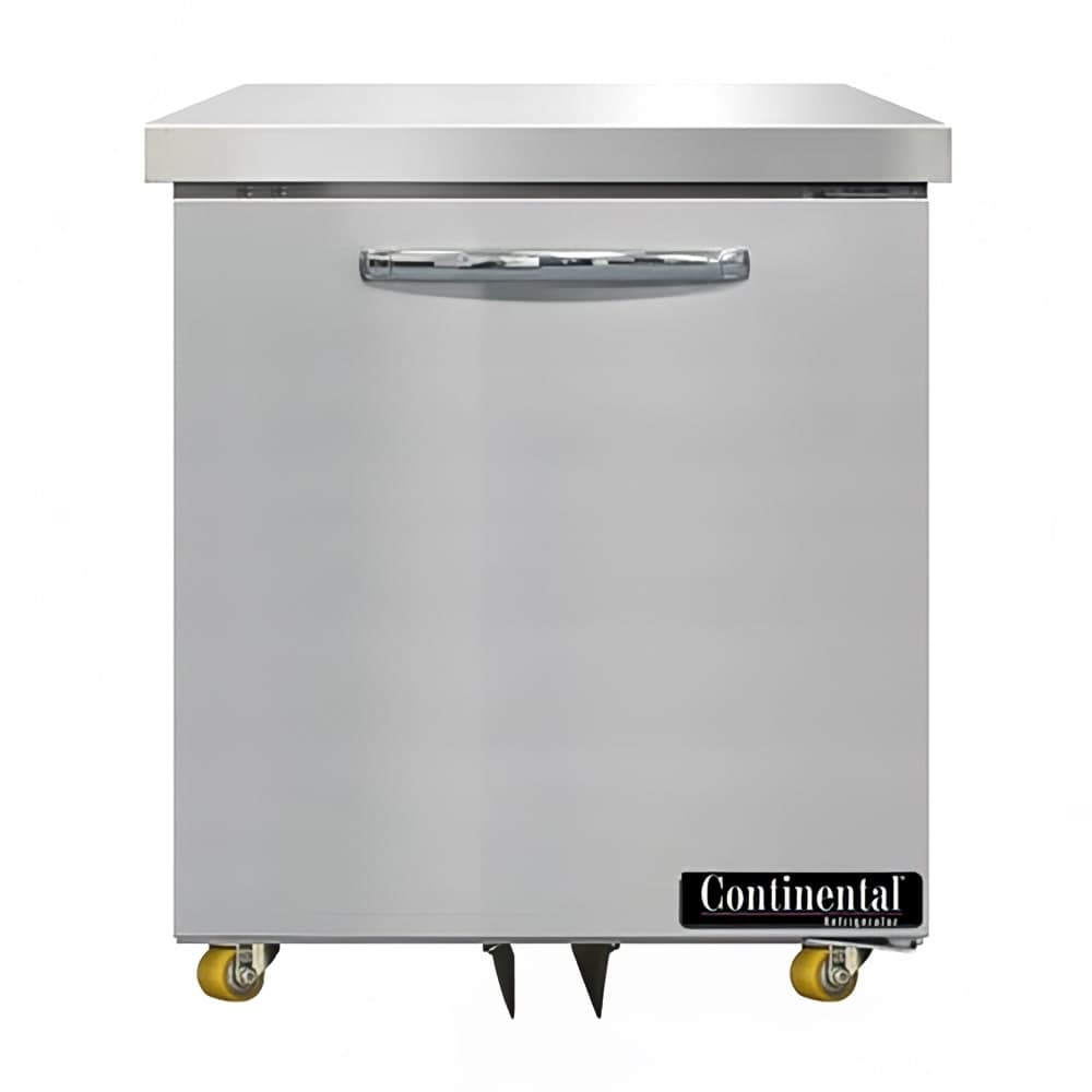 Continental D27N-U 27" W Undercounter Refrigerator w/ (1) Section & (1) Door, 115v