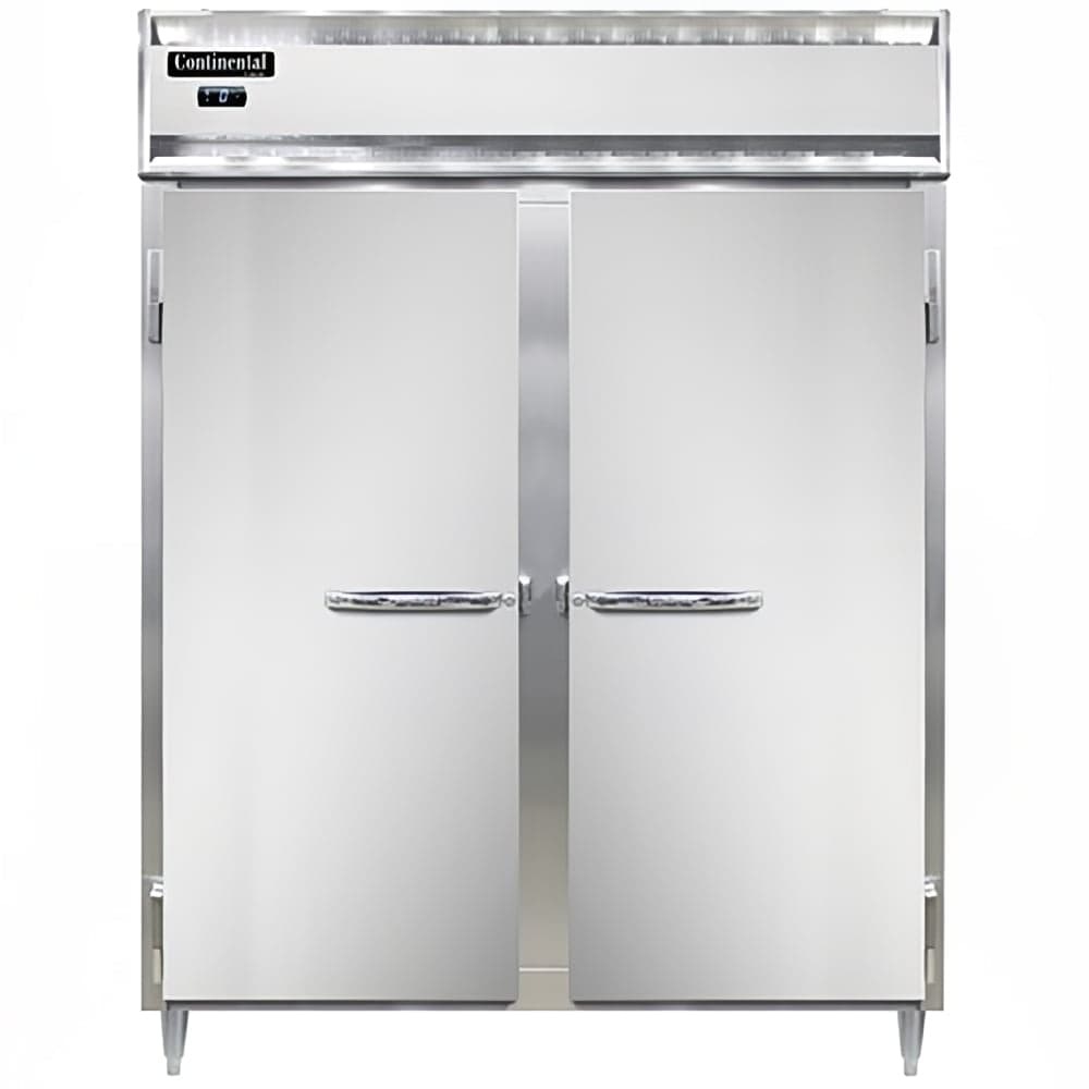 Continental D2FEN 57" Designer Line Two Section Reach In Freezer, (2) Left/Right Hinge Solid Doors, 115v