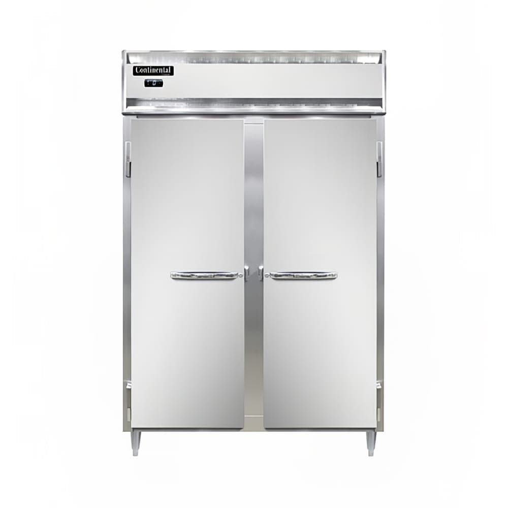 Continental D2FNSA 52" Designer Line Two Section Reach In Freezer, (2) Left/Right Hinge Solid Doors, 115v