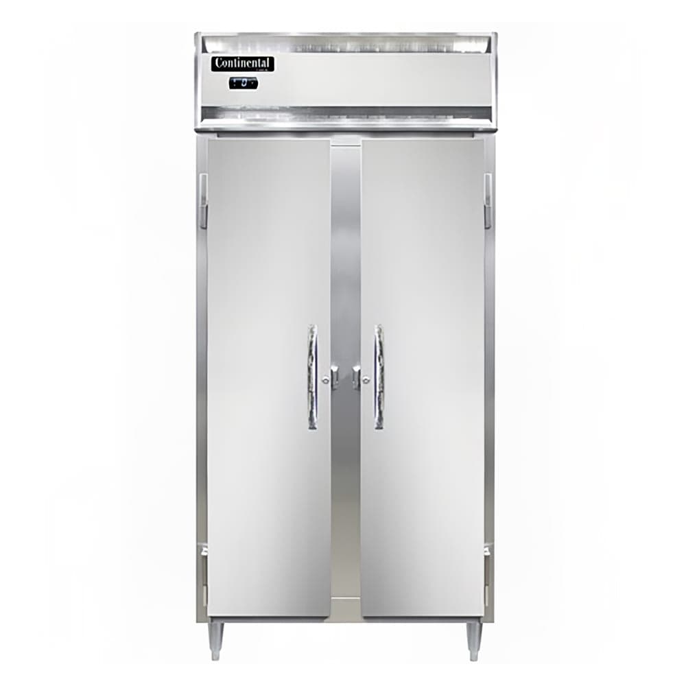 Continental D2FSEN 36 1/4" Designer Slim Line Two Section Reach In Freezer, (2) Left/Right Hinge Solid Doors, 115v