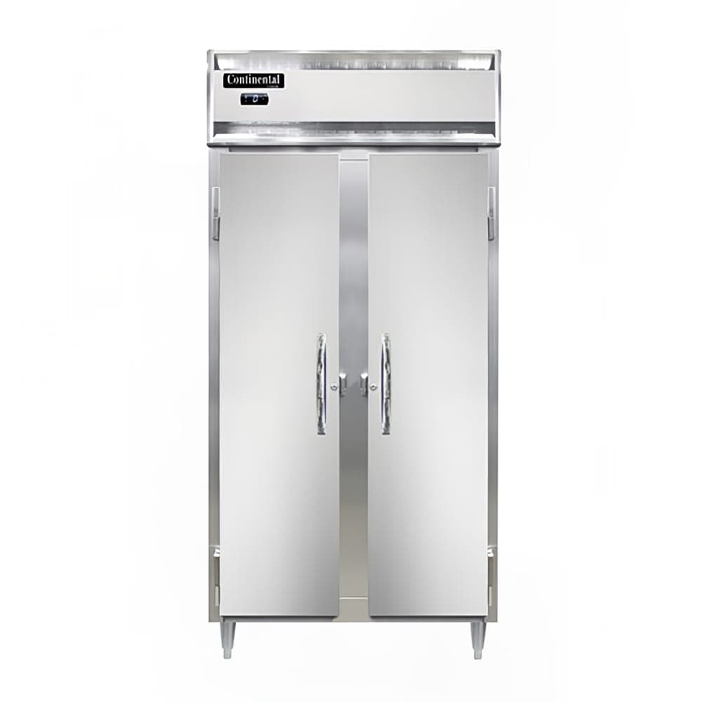 Continental D2FSENSA 36 1/4" Designer Slim Line Two Section Reach In Freezer, (2) Left/Right Hinge Solid Doors, 115v