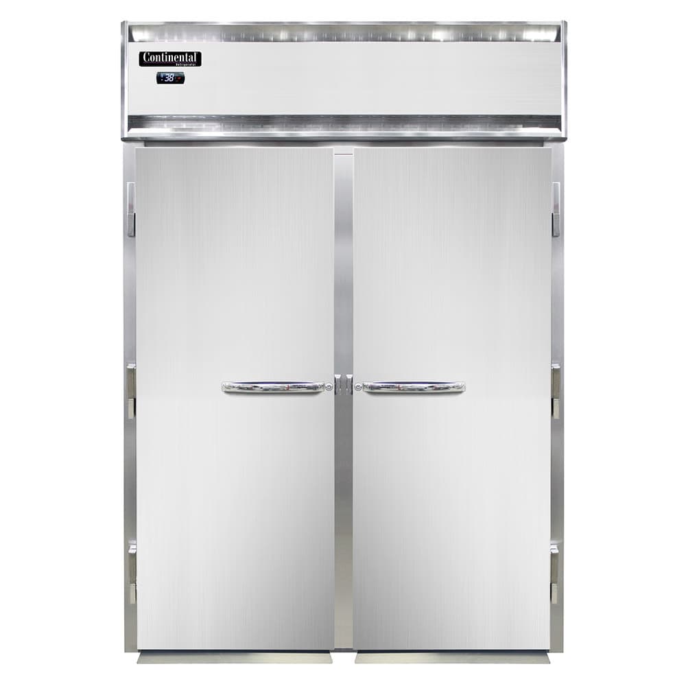 Continental D2RIN-E 68.5" Two Section Roll In Refrigerator, (2) Left/Right Hinge Solid Doors, 115v