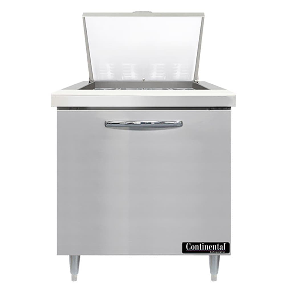 Continental D32N12M 32" Designer Line Sandwich/Salad Prep Table w/ Refrigerated Base, 115v