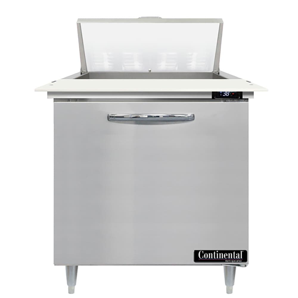 Continental D32N8C 32" Designer Line Sandwich/Salad Prep Table w/ Refrigerated Base, 115v