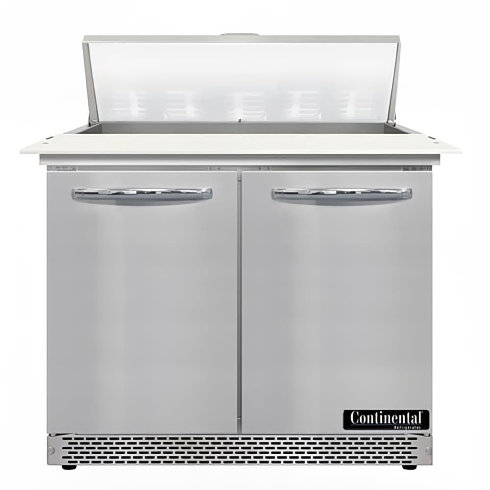 Continental D36N10C-FB 36" Designer Line Sandwich/Salad Prep Table w/ Refrigerated Base, 115v