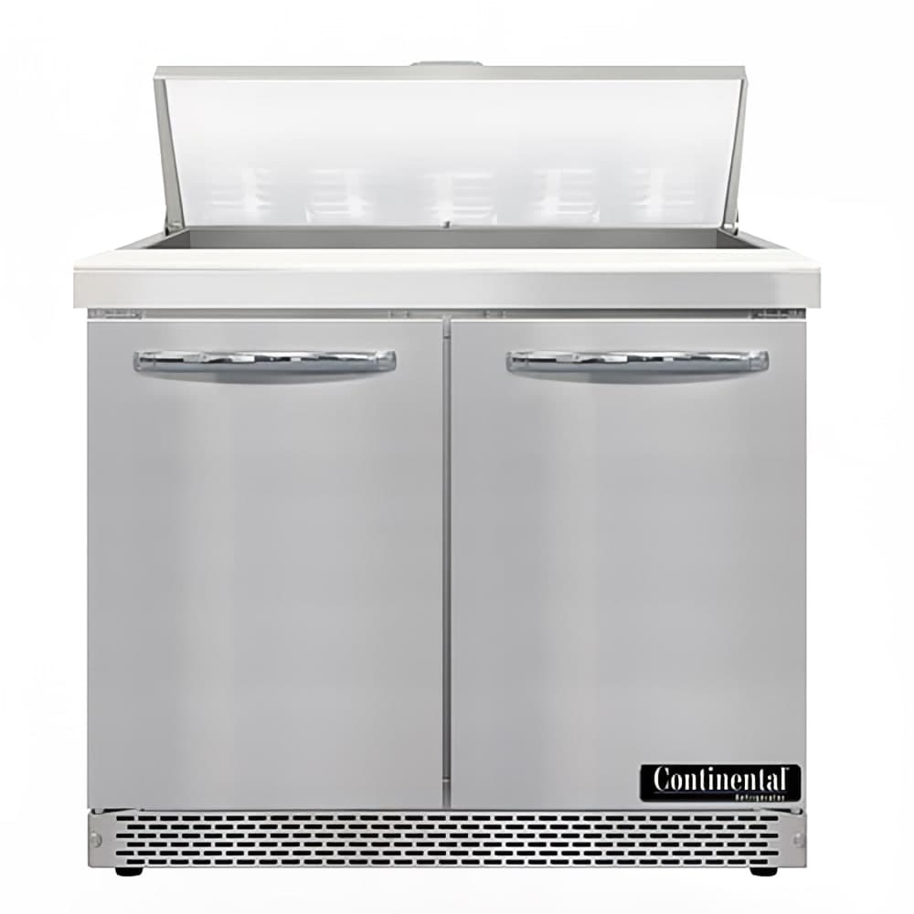 Continental D36N10-FB 36" Designer Line Sandwich/Salad Prep Table w/ Refrigerated Base, 115v