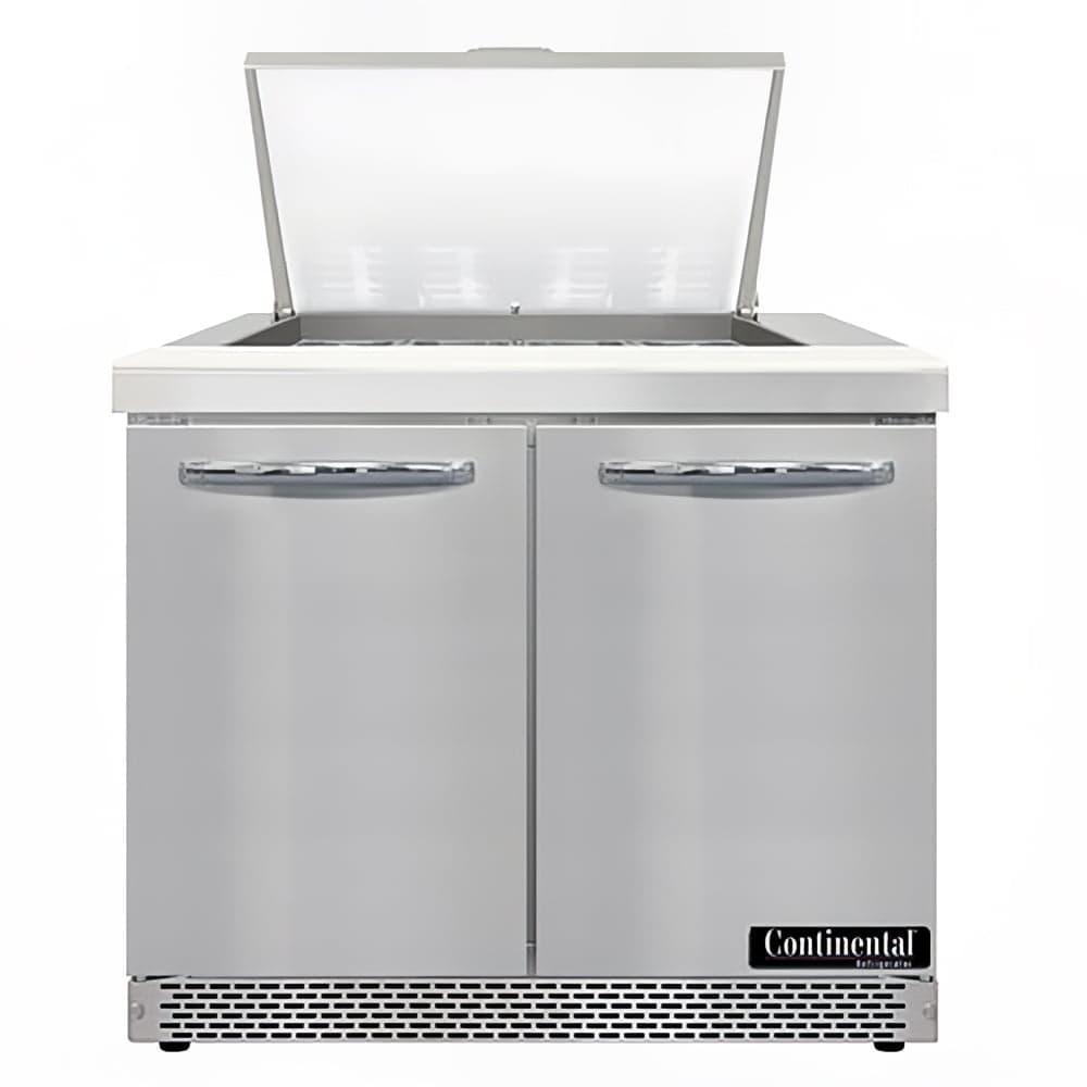 Continental D36N12M-FB 36" Designer Line Sandwich/Salad Prep Table w/ Refrigerated Base, 115v