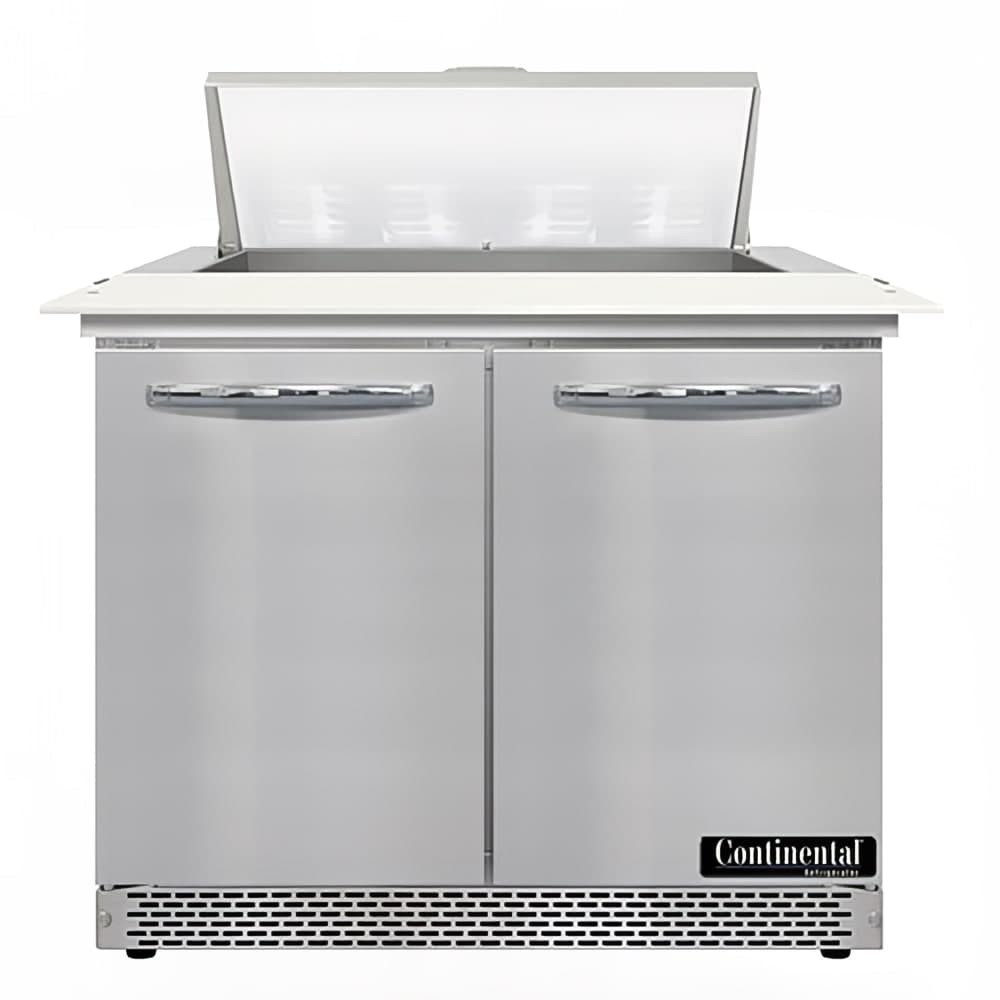 Continental D36N8C-FB 36" Designer Line Sandwich/Salad Prep Table w/ Refrigerated Base, 115v