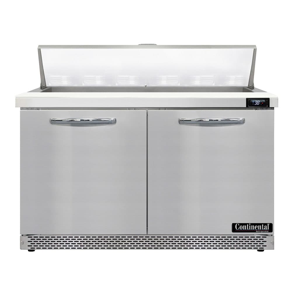 Continental D48N12-FB 48" Designer Line Sandwich/Salad Prep Table w/ Refrigerated Base, 115v