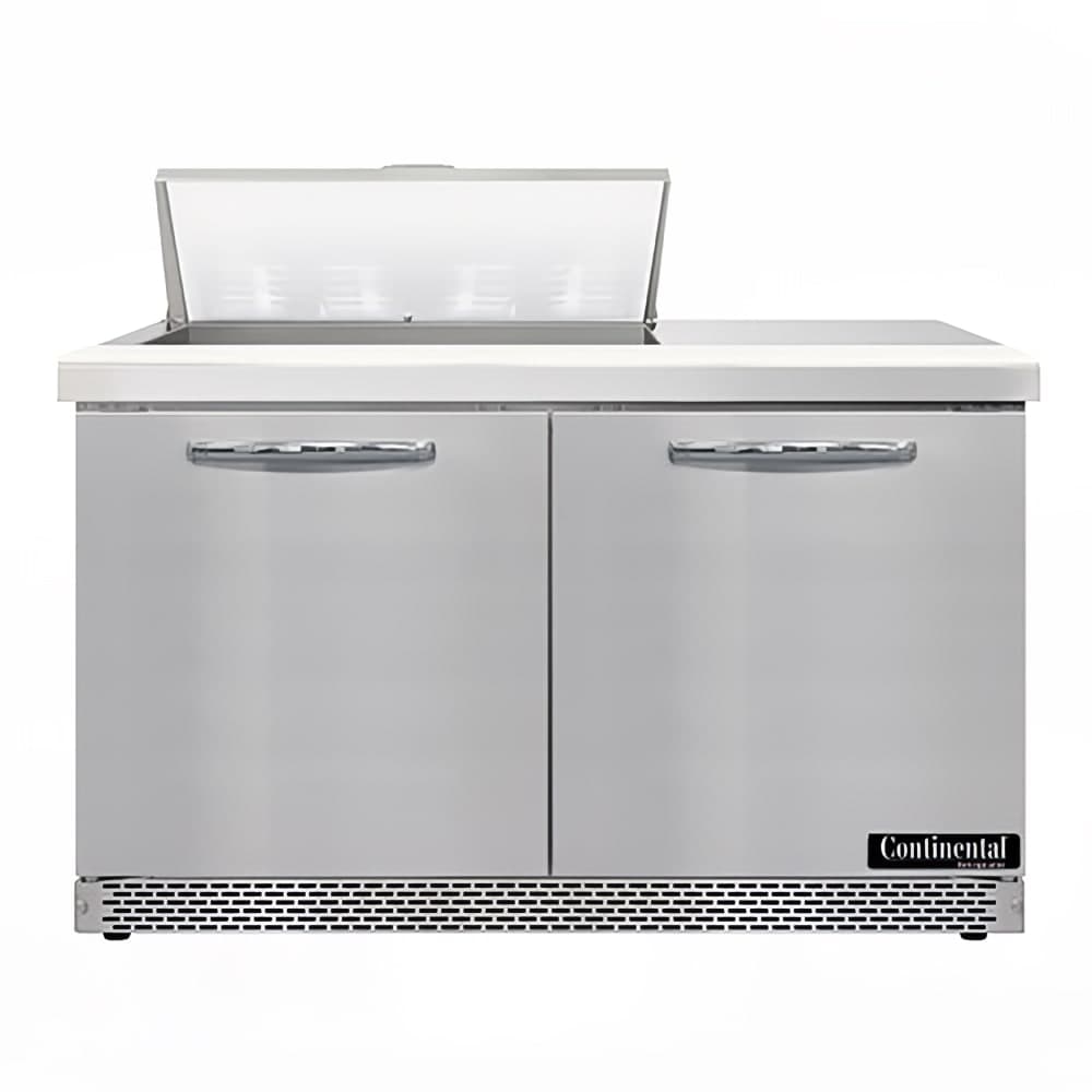 Continental D48N8-FB 48" Designer Line Sandwich/Salad Prep Table w/ Refrigerated Base, 115v