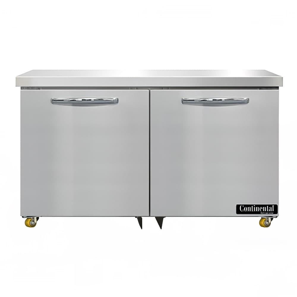Continental DF48N-U 48" W Undercounter Freezer w/ (2) Sections & (2) Doors, 115v