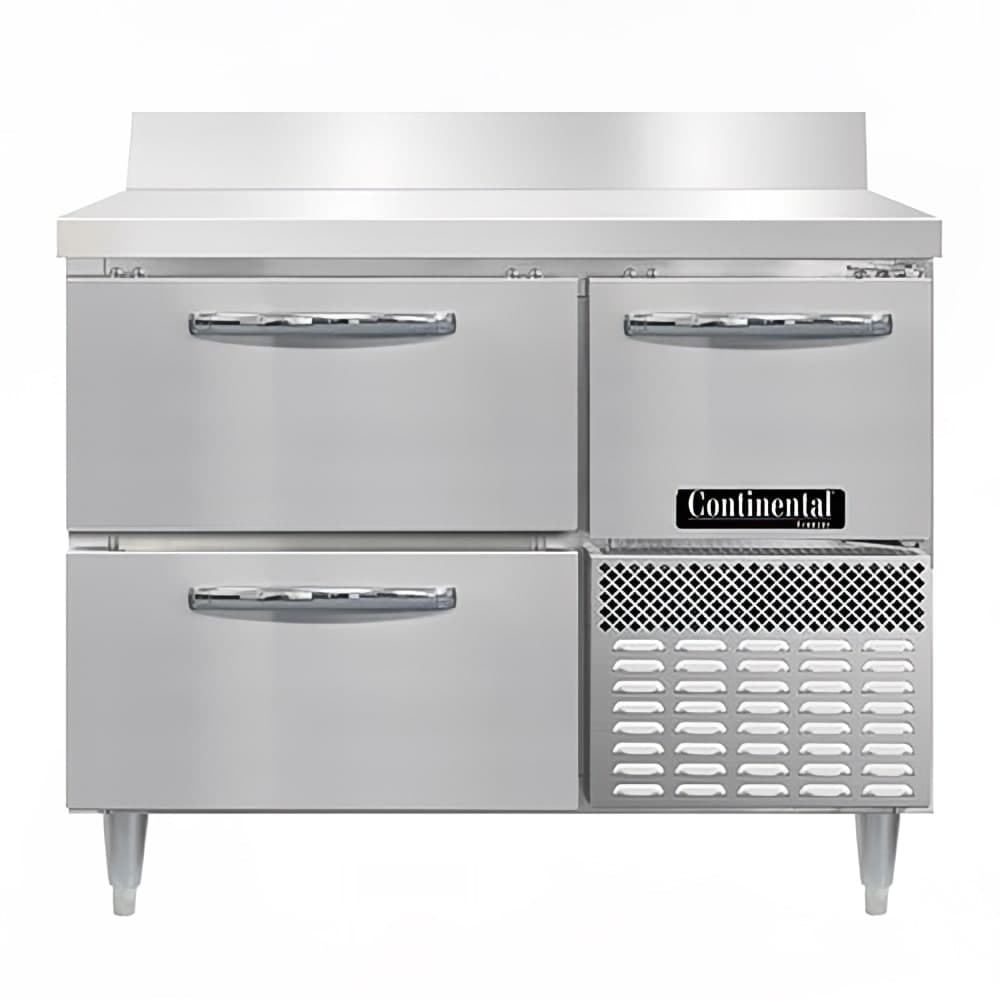 Continental DFA43NSSBSD 43" W Worktop Freezer w/ (2) Sections, (1) Door, (2) Drawers, 115v
