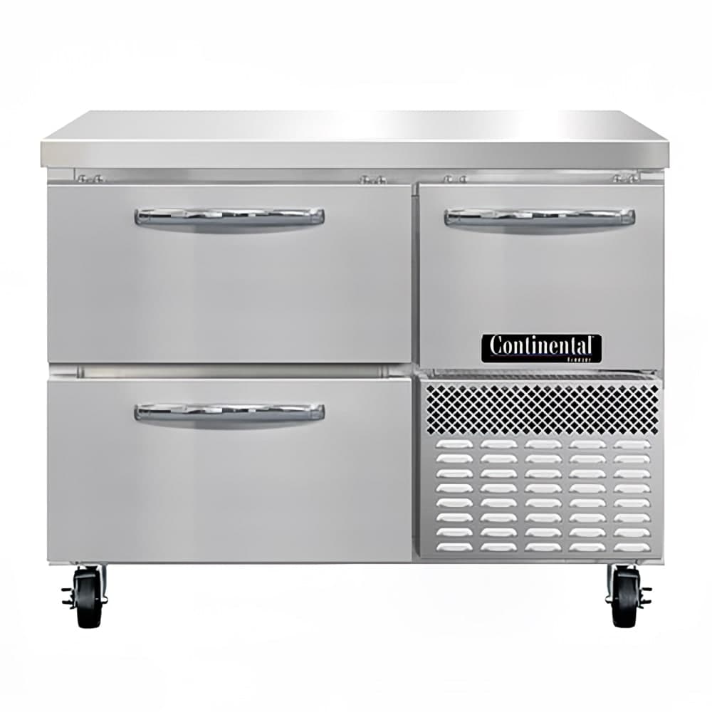 Continental FA43N-D 43" W Worktop Freezer w/ (2) Sections, (1) Door, (2) Drawers, 115v