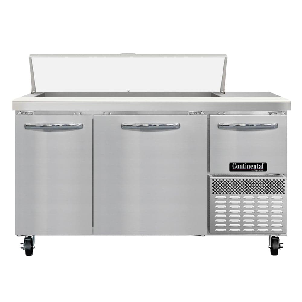 Continental RA60N12 60" Sandwich/Salad Prep Table w/ Refrigerated Base, 115v