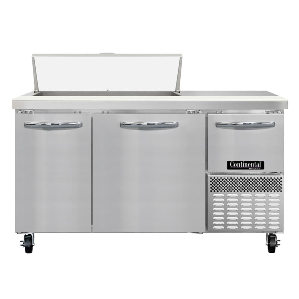 Continental RA60SN10 60" Sandwich/Salad Prep Table w/ Refrigerated Base, 115v