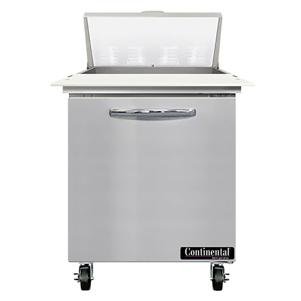 Continental SW27N8C 27" Sandwich/Salad Prep Table w/ Refrigerated Base, 115v