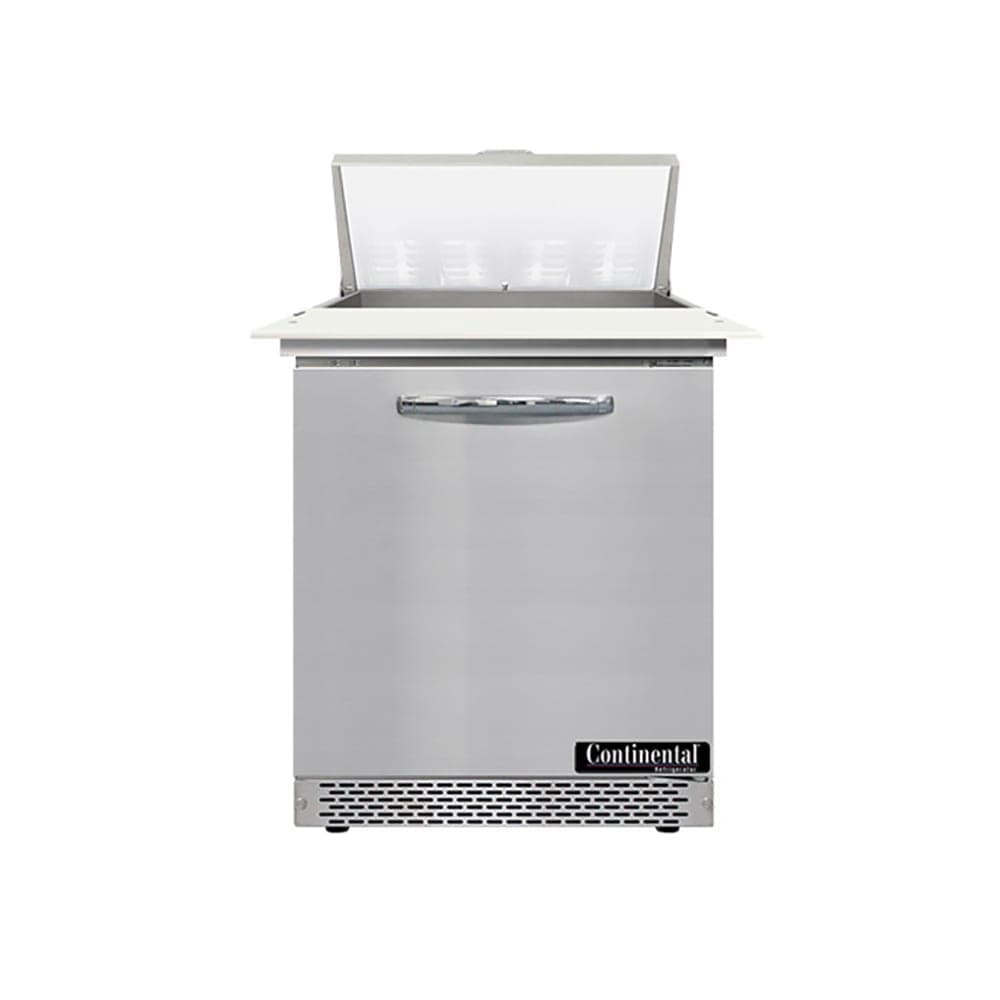 Continental SW27N8C-FB 27" Sandwich/Salad Prep Table w/ Refrigerated Base, 115v