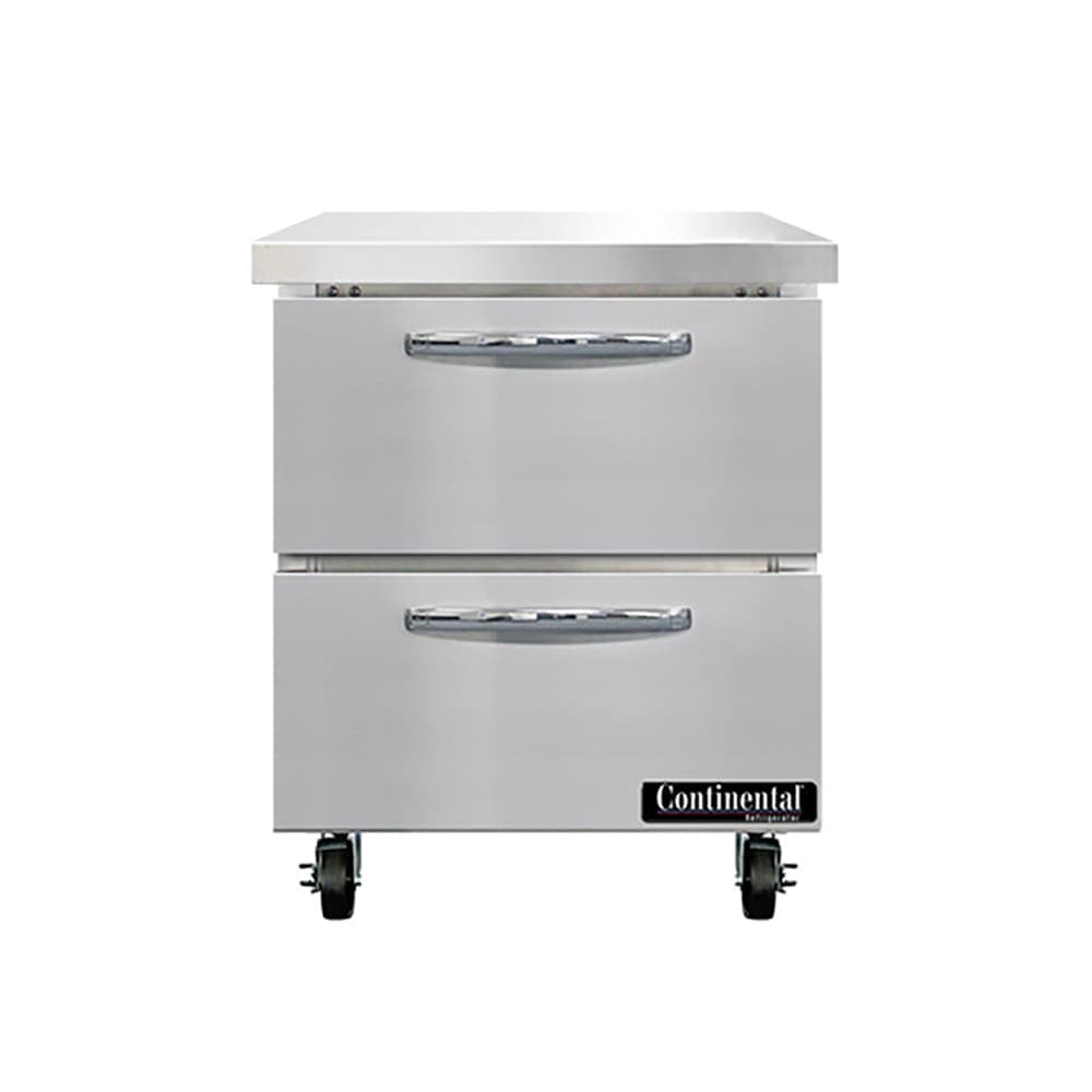 Continental SW27N-D 27" Worktop Refrigerator w/ (1) Sections, 115v