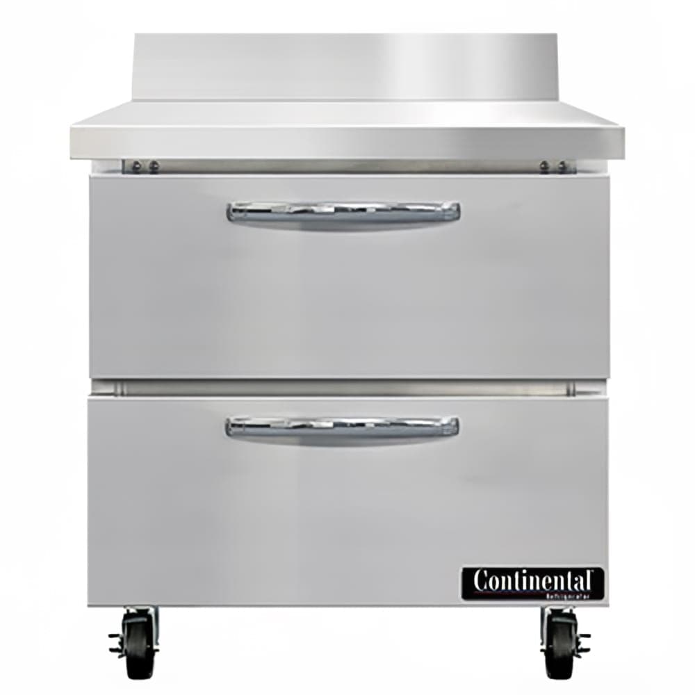 Continental SW32NBS-D 32" Worktop Refrigerator w/ (1) Section, 115v