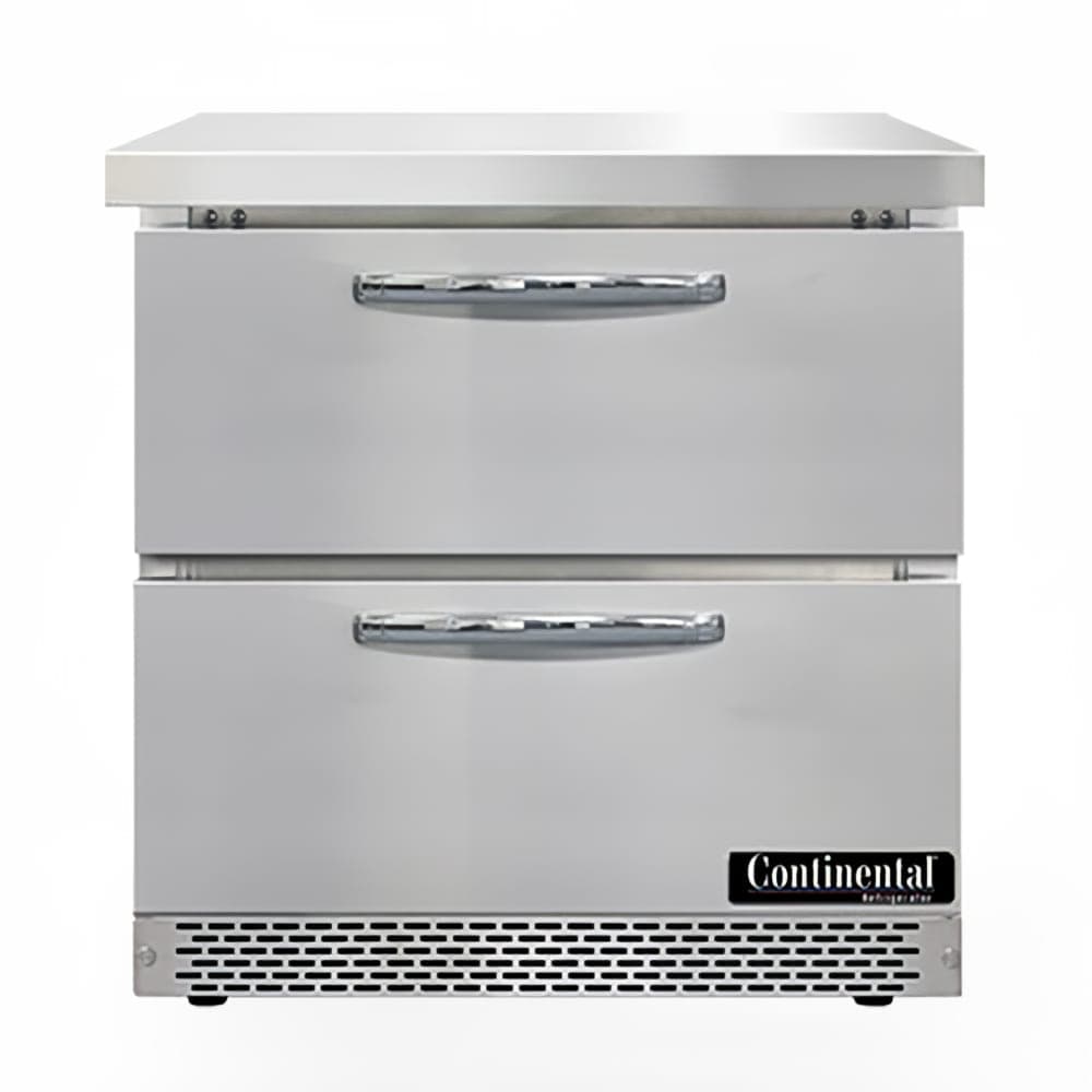 Continental SW32N-FB-D 32" Worktop Refrigerator w/ (1) Section, 115v