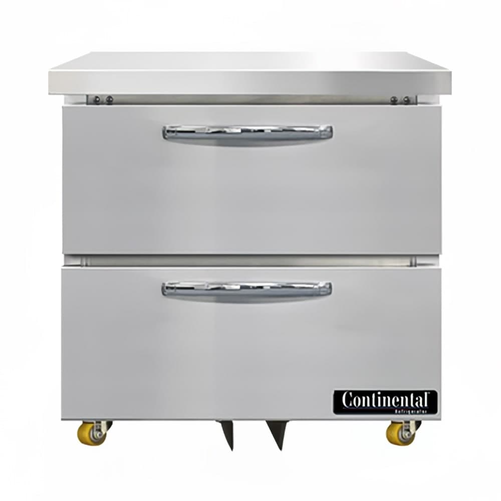 Continental SW32N-U-D 32" W Undercounter Refrigerator w/ (1) Section & (2) Drawers, 115v