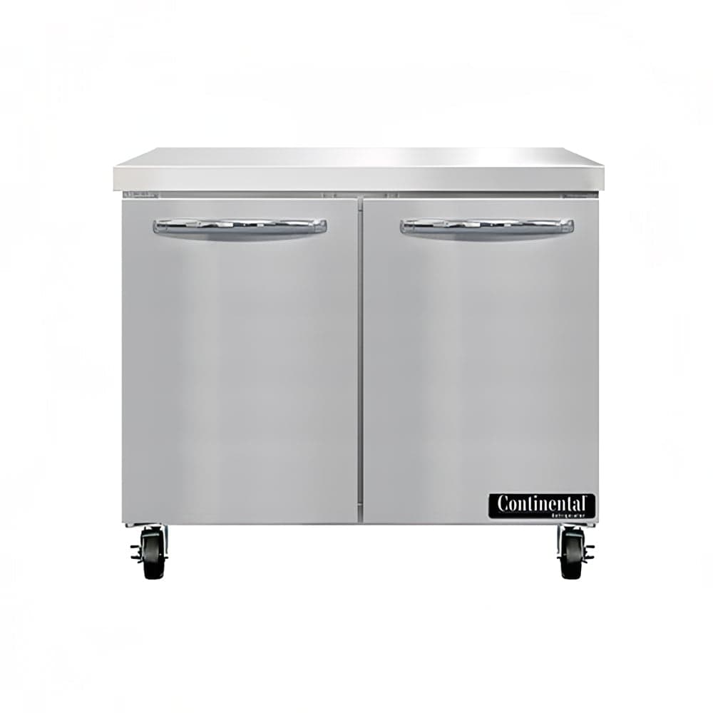Continental SW36N 36" Worktop Refrigerator w/ (2) Sections, 115v