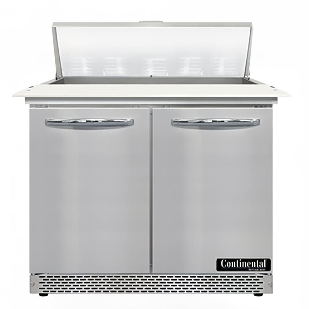 Continental SW36N10C-FB 36" Sandwich/Salad Prep Table w/ Refrigerated Base, 115v